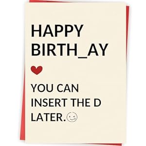 Abeletree Funny Birthday Gifts for Men Him, Humorous Bady Card for Husband Boyfriend, Adult Men Gifts for Birthday