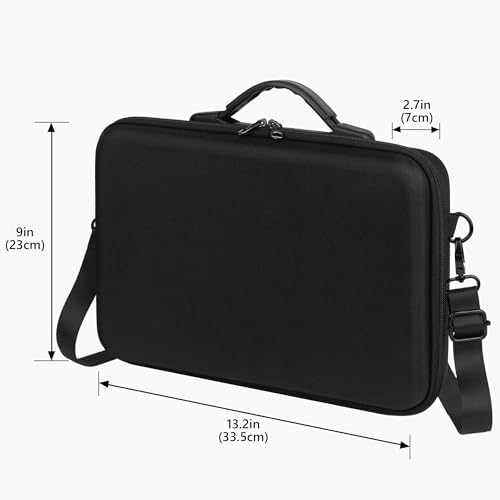 Geekria Hard Shell Travel Case Compatible with Akai Professional MPC Sample Portable Groovebox, Audio Sampler Carrying Bag (Black) - 3
