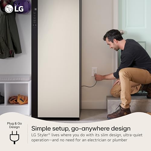 Image of LG Styler Smart Steam Closet, SC5MAR4G | Dual TrueSteam Technology, Dynamic MovingHanger