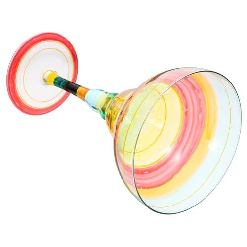 BESTYASH Bicchiere da Margarita Dipinto Coppa per Cocktail Design Unico per Feste e Speciali per Vino e Bevande Fresche