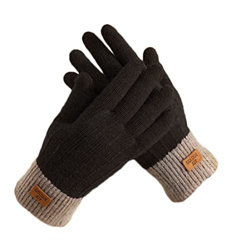 Winter Gloves Women Touchscreen Warm Cold Weather Gloves Ladies (Black)