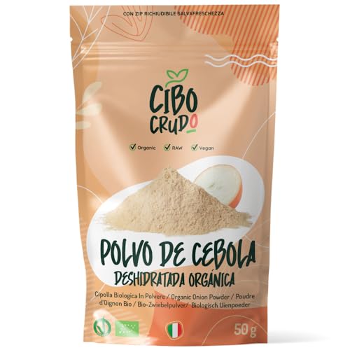 Cebolla en Polvo Orgánica - 50g. Cebolla Deshidratada y Secada al Sol. Cebolla Seca Molida Finamente. Onion Powder.