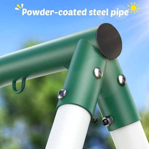 image for Trekassy Swing Sets for Backyard, 440lbs Heavy Duty A-Frame Metal Stan