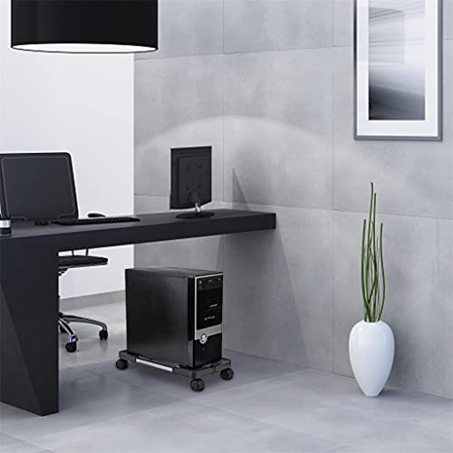 Soporte móvil ajustable para torre de computadora CPU con ruedas universales para cajas de PC miniatura 3