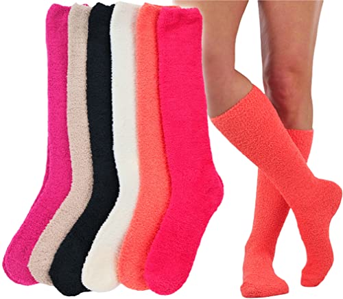Image of ToBeInStyle Women's Pack of 6 or 12 Knee High Socks