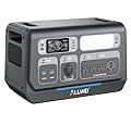 ALLWEI Portable Power Station 2400W(Surge 4800W), 2048Wh LiFePO4 Battery, Solar Generator with UPS, Full Charge in 1.5Hrs, 4 AC Outlets, Outdoor Generator for RV Camping Off-grid Home Backup