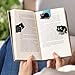 (Prudiut) 10Pcs Magnetic Bookmarks Cute Black Cat Bookmark, Easter Basket Stuffers, Black Cat Gifts for Reading Women, Bookish Gift for Book Lovers, Easter Decorations, Easter Gifts for Kids, Women