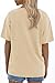 ATHMILE Womens Oversized T Shirts Loose Fit Crewneck Short Sleeve Tops Summer Casual Blouse 2025 Y2K Basic Tee Beach LightYellow
