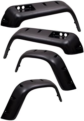 Outland 391163320 6 Piece 4.75" All Terrain Fender Flare Kit for Jeep CJ Models