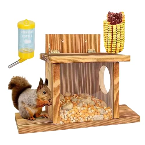Divertente per scoiattoli | Resistente alle intemperie Decorazione per giardino e casa | Casa per scoiattoli da esterno per l'inverno | per noci, giardino, patio, balcone, albero e altro