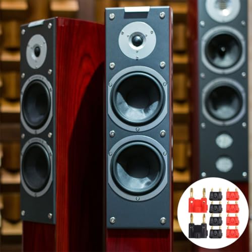 Conectores banana para altavoz con diseño de doble punta y tornillo 6