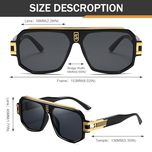 Retro Polarized Pilot Sunglasses Men Women Vintage Square Metal Designer Style 80s Shades Eyewear4