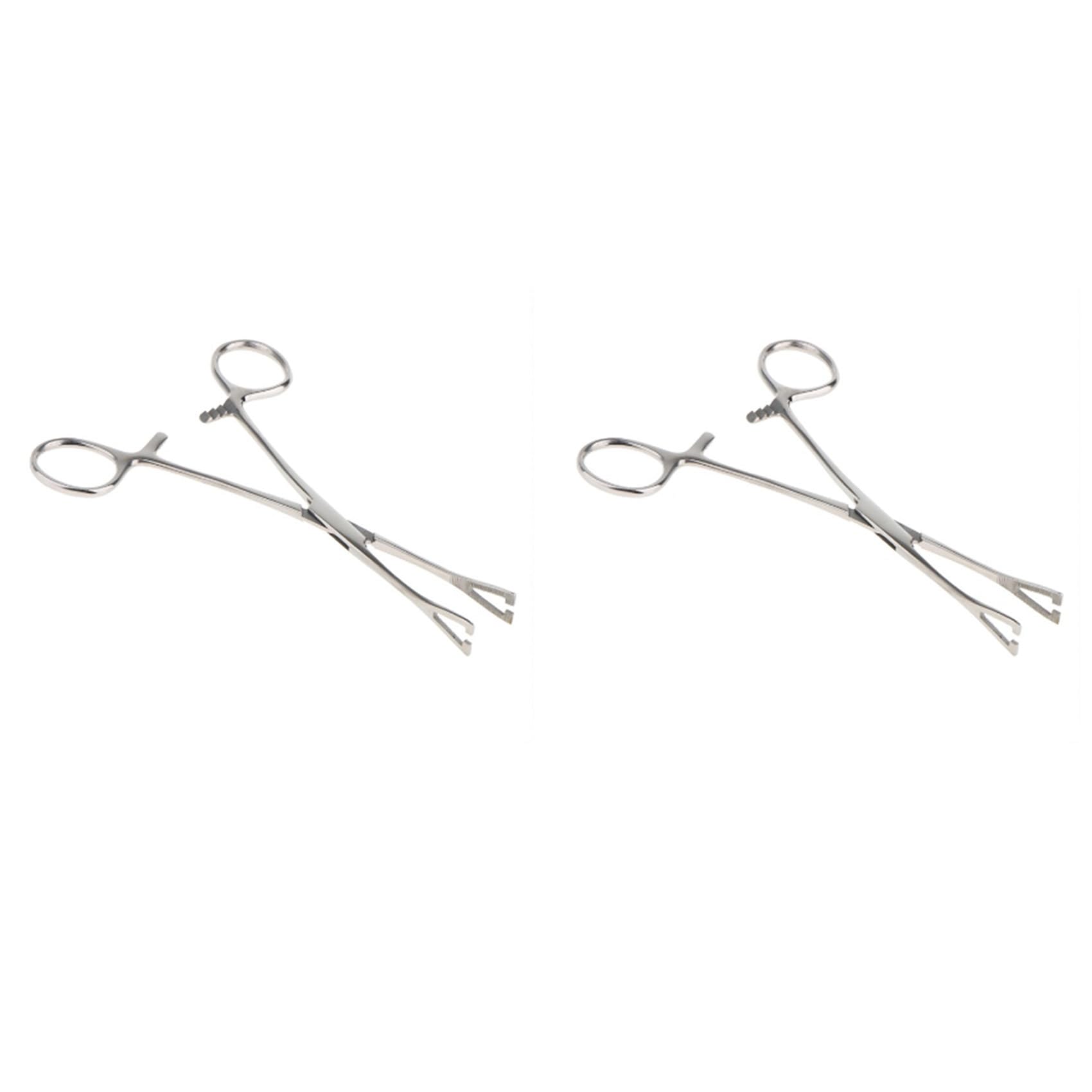 Pinza para Perforación triangular rieder de acero inoxidable para un agarre firme en la lengua