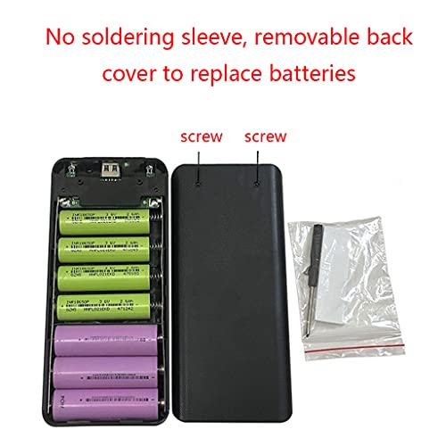 Power Bank Shell LCD-scherm 14x18650/18700/20700/21700 Opladerdoos Afneembare batterijhouder - PLMN - Afbeelding 7