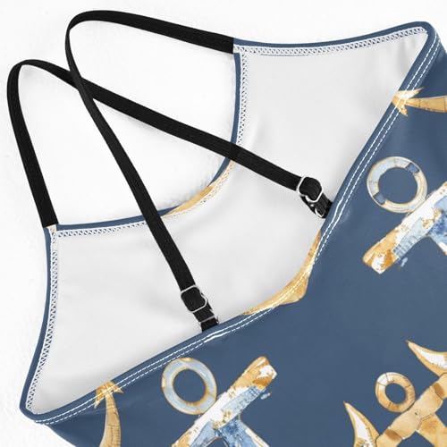 Image of Girls One Pieces Swimsuit Cute Beach Swimwear with Adjustable Strap 3-10 Years
