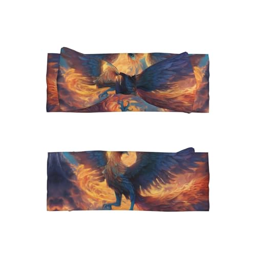 0-6 Months Baby Bow Hairband for Newborn, Infant, Toddler, Elastic Bow Headband, Phoenix Nirvana Decorative Headband2