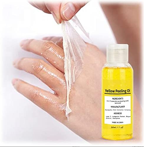 BMGJ Super Strength Yellow Peeling Oil, Exfoliating Yellow Oil, Yellow Peeling Oil for Dark Skin, Strong Peeling Oil, Extra Strength Yellow Peeling Oil for All Skin Types (30ml)
