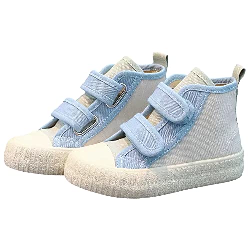 Children's Casual Canvas Shoes High Top Hook&Loop Sneakers for Boys and Girls3
