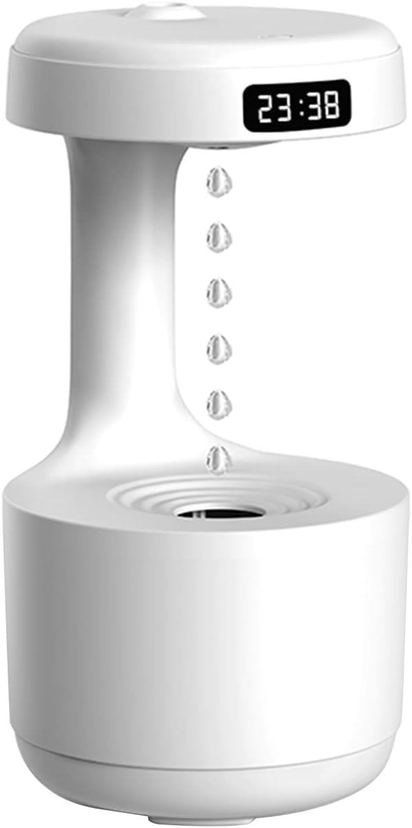 EFASYS Humidificador de aire USB tipo C Carga Cool Mist Maker Pantalla LED Máquina de humidificación portátil Electrodomésticos silenciosos