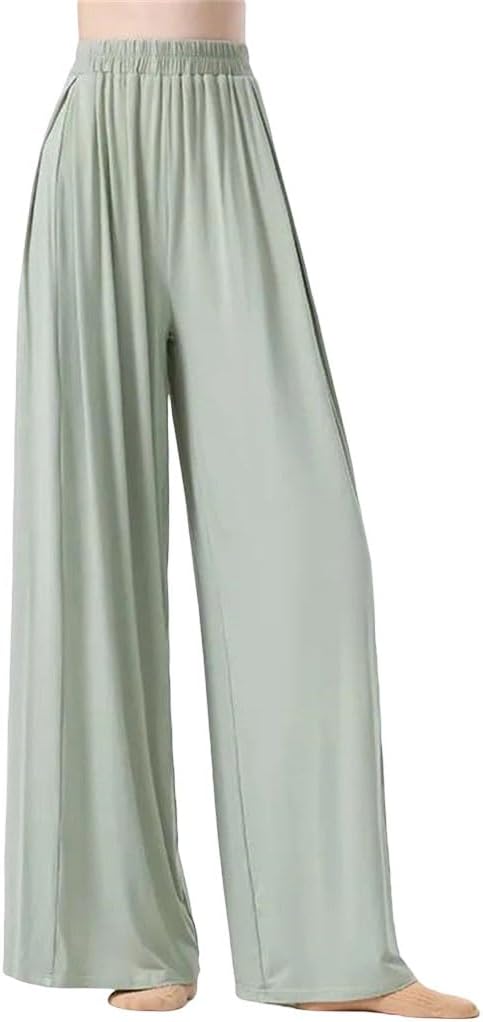 Women's Elegant Loose Wide-Leg Chinese Classical Dance Professional Training Modern Dance Practice Pants