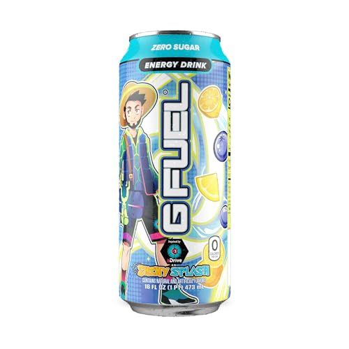 aDrive G Fuel Blueberry Lemonade, Sugar Free 16oz Cans (12-Pack)