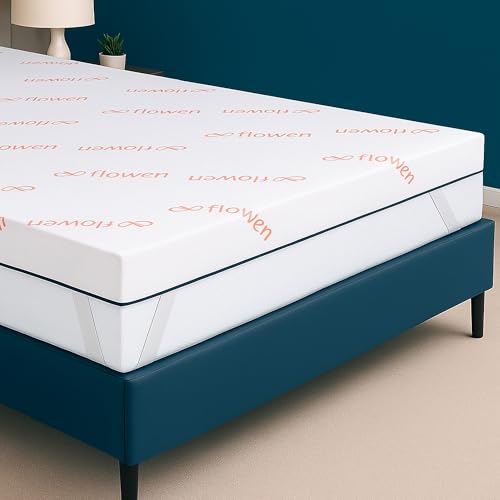Topper Una Piazza e Mezza 120x190 in Foam per Materasso Correttore Alto 6 cm con Rivestimento...