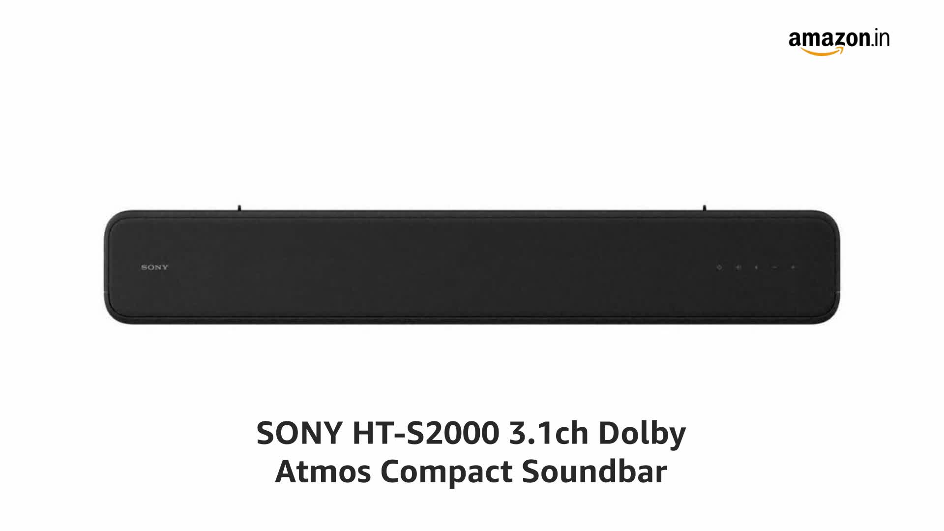 Sony HT-S2000 3.1ch Dolby Atmos Compact Soundbar Home Theatre