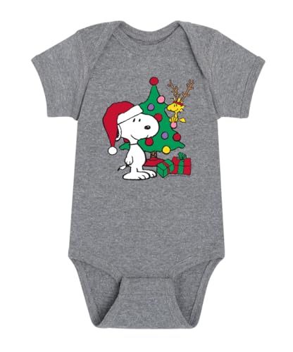 HYBRID APPAREL - Peanuts - Christmas - Snoopy, The Tree, & Woodstock - Infant Baby One Piece