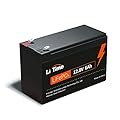 LiTime 12V 6Ah LiFePO4 Battery, 76.8W Rechargeable Lithium Battery Built-in 6A BMS, 4000+ Deep Cycles, Low Self-Discharge Rate, for Fish Finder Kids Scooter LED Light Security Camera Toys Camping