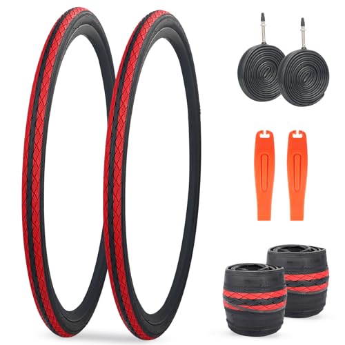 WEEROCK 700C Bike Tire 2 Pack 700 X 35C（37-622） Gravel Bicycle Tires with Inner Tube for Road...