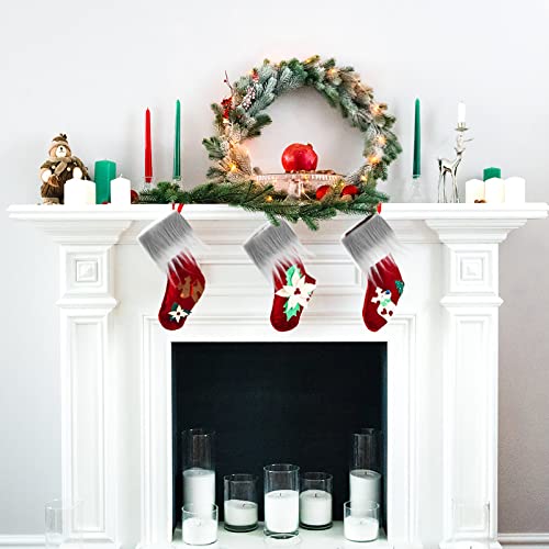 Kunstleder Plüsch Pelzstoff Vorgeschnittene Streifen 2 x 60 Zoll Graues Fell Stoff Flauschiges Plüsch Handwerksfell für Gnomenbart Weihnachtshaar Zwerg Cosplay Kostüm DIY Weihnachtsdekoration