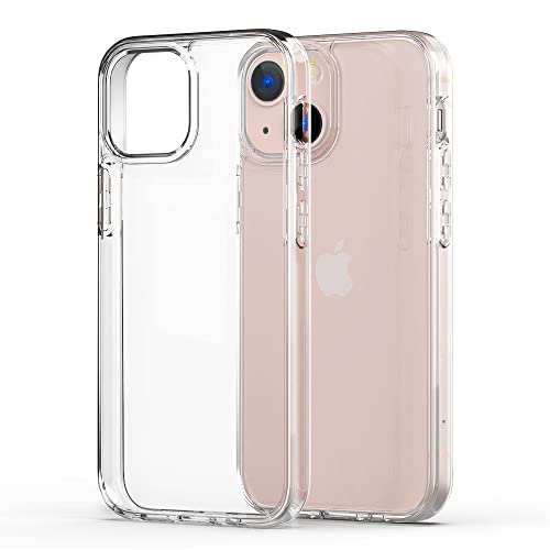 Sinjimoru iPhone 13Mini クリアケース TPU+PC素材のiPhoneケース 衝撃吸収 スクラッチ防止 指紋防止 耐衝撃 薄型デザイン ワイヤレス充電対応 AirClo for iPhone 13Mini