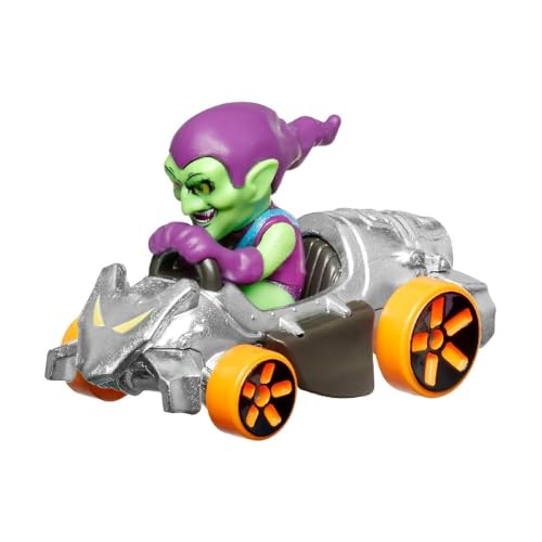 Vehículo Hot Wheels RacerVerse con Green Goblin 1:64 miniatura 1