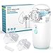 NAHKZNY Nebulizador Portatil Silencios Nebulizador para Adultos y Niños Tipo C Recargable con 2 Máscaras y Boquilla,Tasa de Atomización Ajustable, Inhalador para Tosa Síntomas Respiratorios