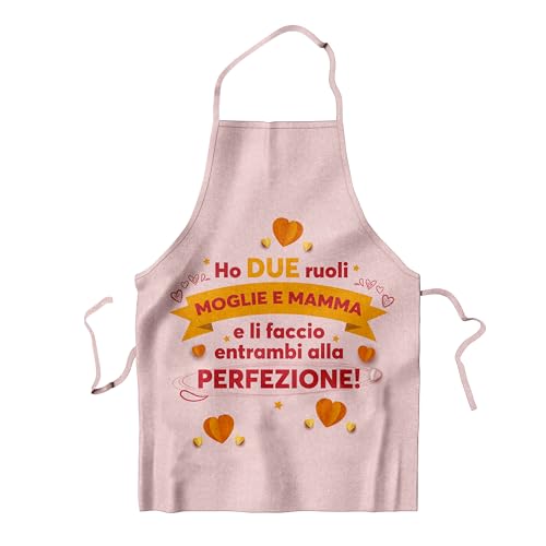 KAÏDENSÏ Festa della Mamma Idea Regalo Originale - Grembiule Cucina