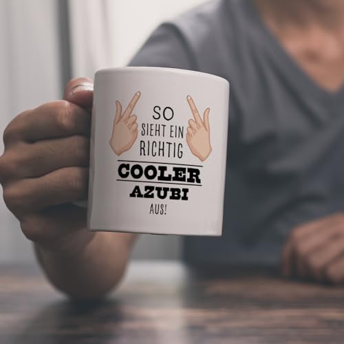 Tazza Azubi/Azubine: "Io Sono Azubi, Trovo Sempre Una Soluzione" – Idea Regalo Per Apprendisti, 330 Ml - 3