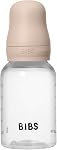 BIBS Plastic Baby Bottle – 5 oz (150 ml) | Silicone Nipple | Anti-Colic, BPA-Free | Round Nipple, Slow Flow | Lightweight & Easy to Clean | 0+ Months | Blush