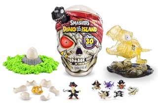 Smashers Dino Island Giant Skull (T-Rex) by ZURU by ZURU with Over 30 Surprises, Mini Eggs and Figurines, Prehistoric Discovery Toy, Dinosaur Toys, Slime, Sand and More Age 5+ (B09NQYYCPN)