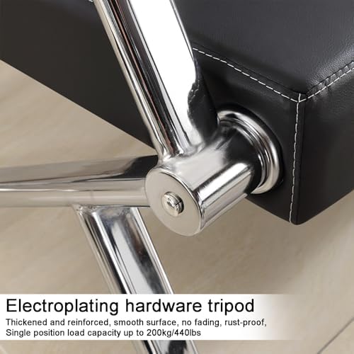 Stylish PU Reception Chairs, Waiting Room Bench with Arms, Modern Pull Point Design for Clinics, Airports, Hospitals, Barber Shops, and Offices (Brown, 180cm/73in)