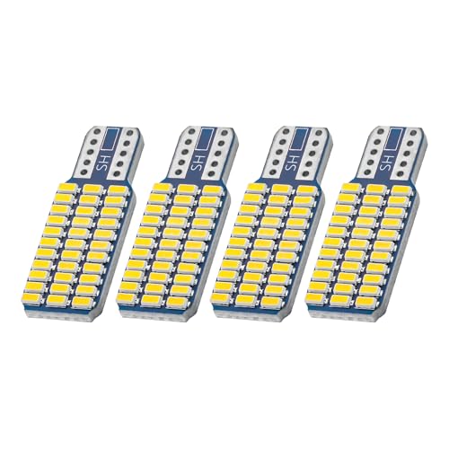 T10 3014 33SMD 12V Super Bright 6500K White LED Bulb for RV Lights Width Interior Lights Camper Light Reverse Light Dome Light Travel Trailer Lights Boat Lights Car Daytime Running Lights Pack of 4