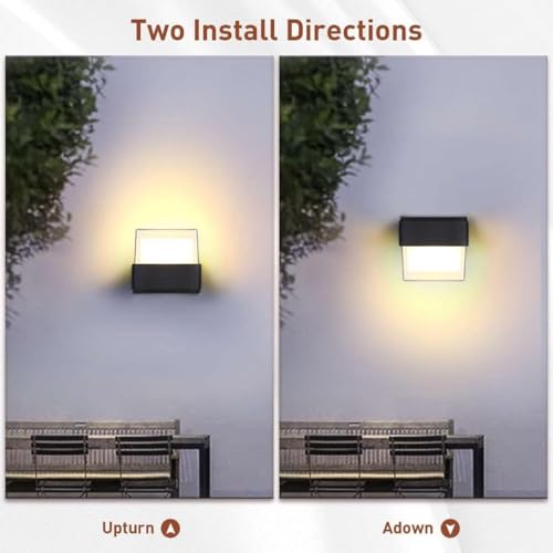 Image of blissbells Modern Cylindrical LED Wall Lamp | Matte Black Designer Wall Light for Bedroom, Living Room & Outdoor Decor