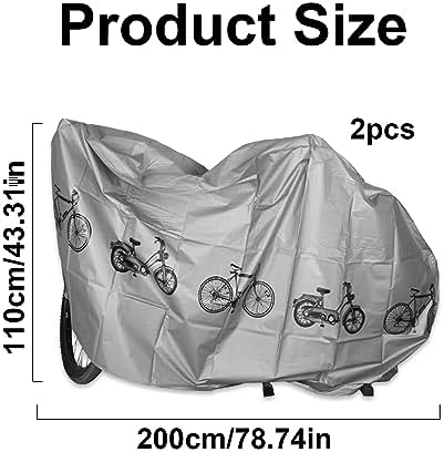  2 Stück Fahrradgarage Outdoor Bike Cover Wasserdicht & UV-Beschützt
| 2 Stück Fahrradgarage Fahrrad Abdeckplane Anti-St