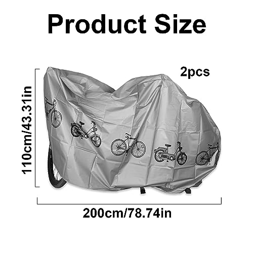  2 Stück Fahrradgarage Wasserdichtes Anti-Staub Bike Cover Outdoor Cycling Protection
| 2 Stück Fahrradabdeckung UV Abde