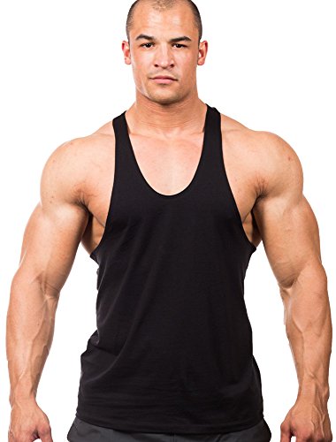 Iwearit Traditional Athletic-Cut Tanktop L-BLK