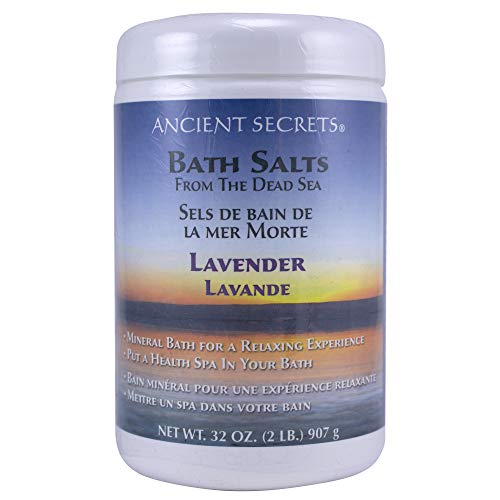 Ancient Secrets Mineral Baths, Aromatherapy Dead Sea, Lavender, 32 oz (2 Lbs) 908 G (Pack of 2)