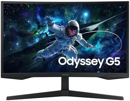 Samsung G55C Gaming Odyssey G5 27 2560x1440 VA 1000R 165Hz 1ms 2,500:1 HDR10 FreeSync LS27CG552EUXUF