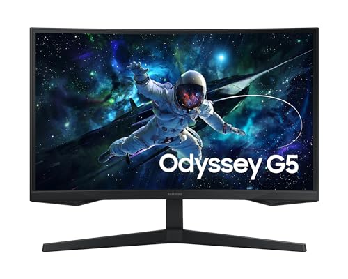 Samsung G55C Gaming Odyssey G5 27 2560x1440 VA 1000R 165Hz 1ms 2,500:1 HDR10 FreeSync LS27CG552EUXUF