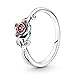 Pandora Disney Die Schöne und das Biest Rose Ring in Sterling-Silber mit Zirkonia, Gr. 58, 190017C01-58