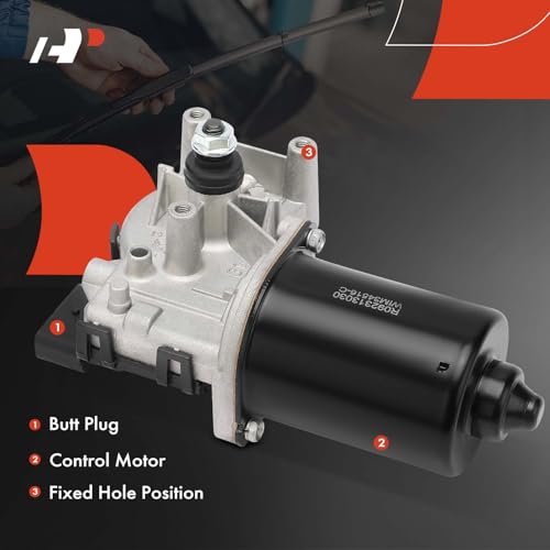 A-Premium Front Windshield Wiper Motor Without Washer Pump Compatible with Kia Optima 2011-2015, Sportage 2005-2010 & Hyundai Tucson 2005-2009, Veloster 2012-2017, Azera 2006-2011, 5-Pin by A-premium - Image 4