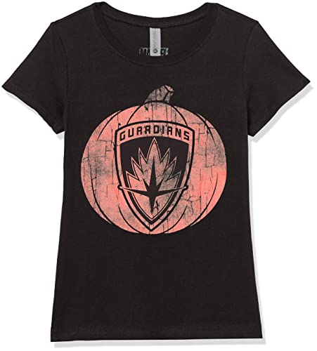 T-shirt Marvel Gardiens Galaxie fille noir grand format avec motif de citrouille d'automne